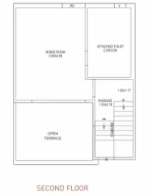 villas ii Floor Plan Second Floor Plan