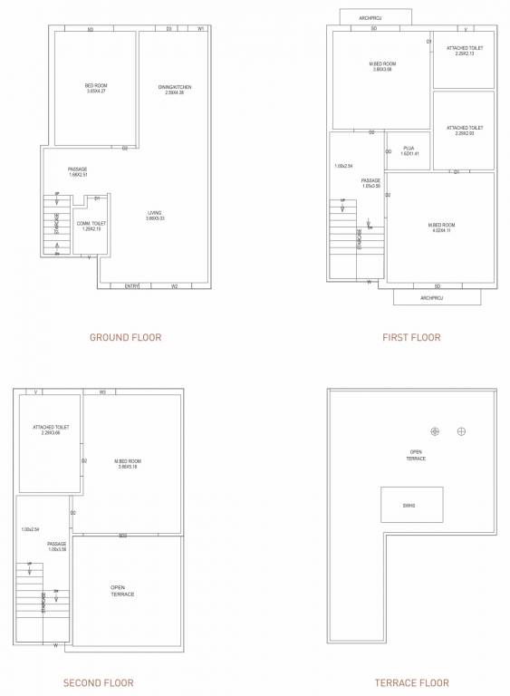 vedant villas ii Floor Plan Floor Plan