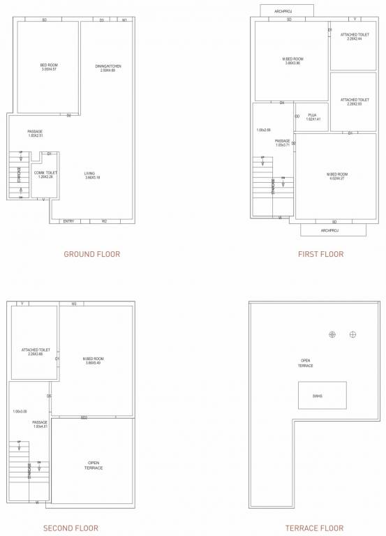 vedant villas ii Floor Plan Floor Plan