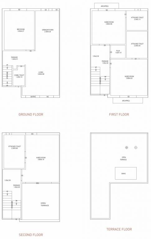 vedant villas ii Floor Plan Floor Plan