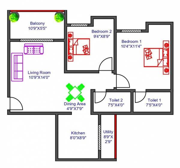 Floor Plan nyati-exuberance Floor Plan Floor Plan