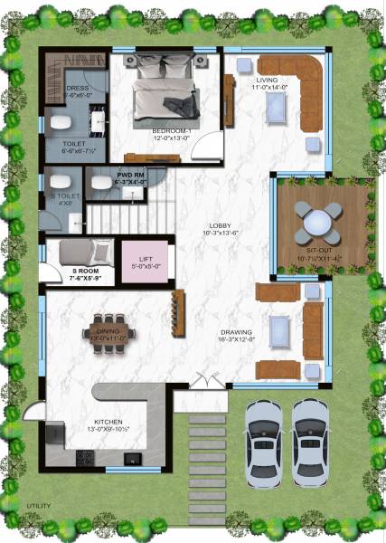  the-square Floor Plan Ground Floor Plan