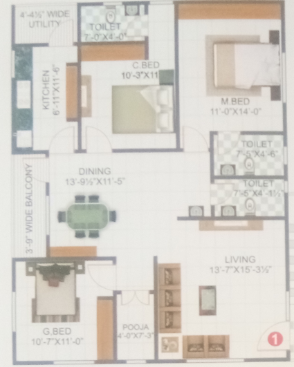  residency Floor Plan Floor Plan