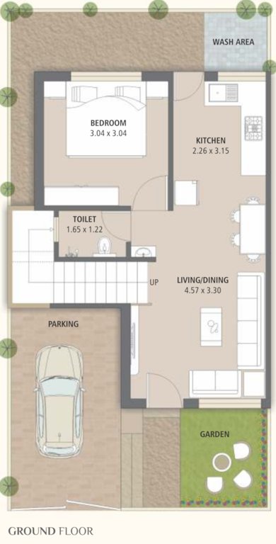  mudibhavan residency Floor Plan Lower Level Duplex Plan