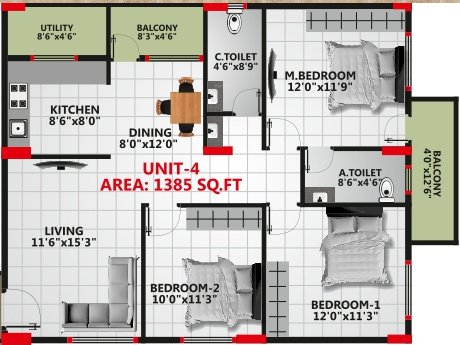  krishna elite Floor Plan Floor Plan