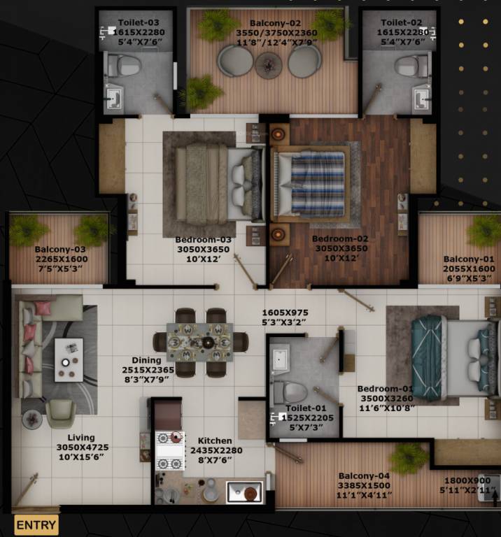  the rivulet phase 1 Floor Plan Floor Plan