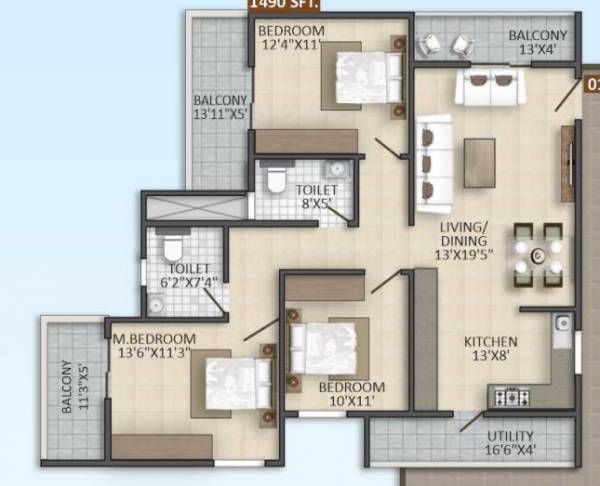 infinity-bluemedows Floor Plan Floor Plan
