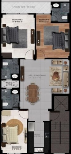  luxury-builder-floor-south-city-1 Floor Plan Floor Plan