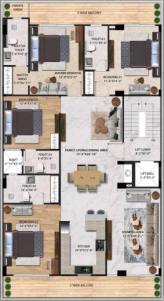  door-luxury-builder-floor-5 Floor Plan Floor Plan