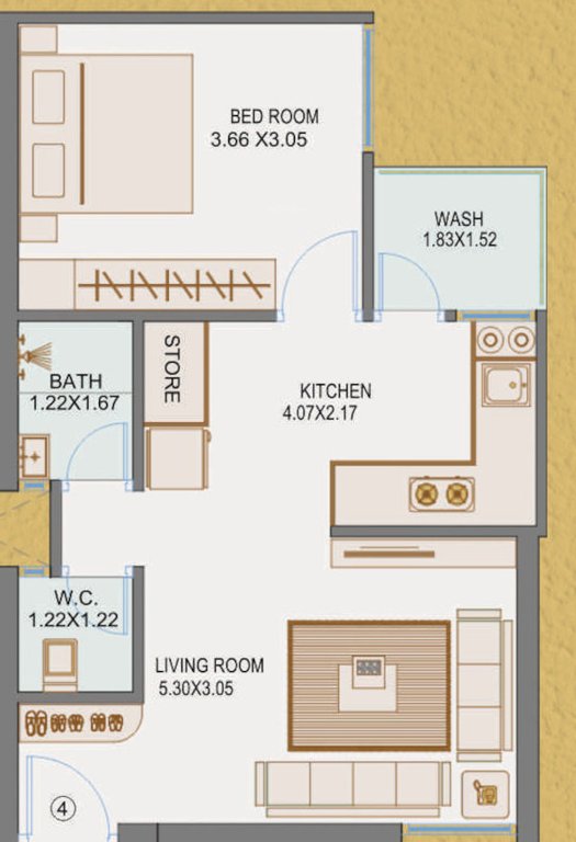  ishwar krupa residency Floor Plan Floor Plan