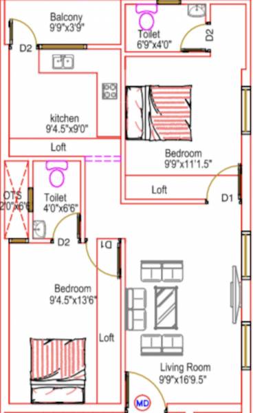  subha-flats Floor Plan Floor Plan
