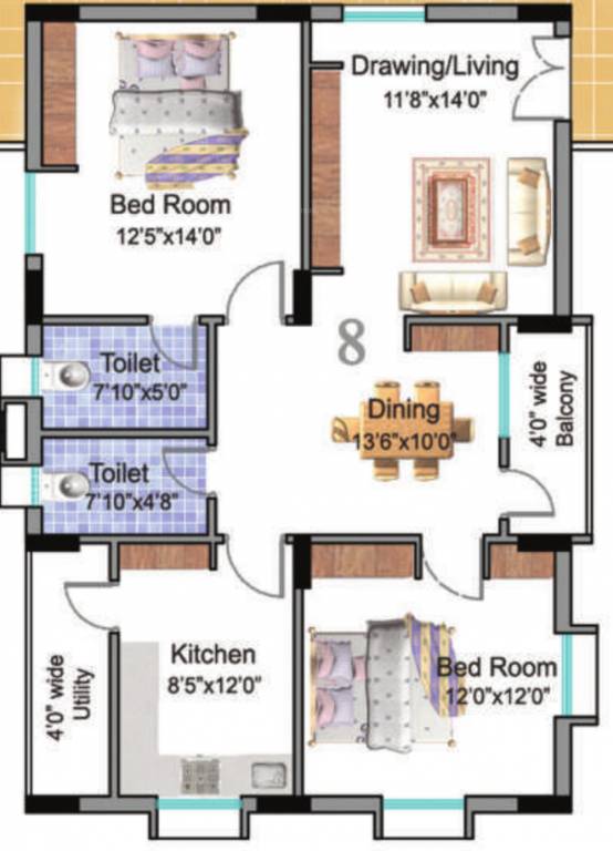  heights Floor Plan Floor Plan