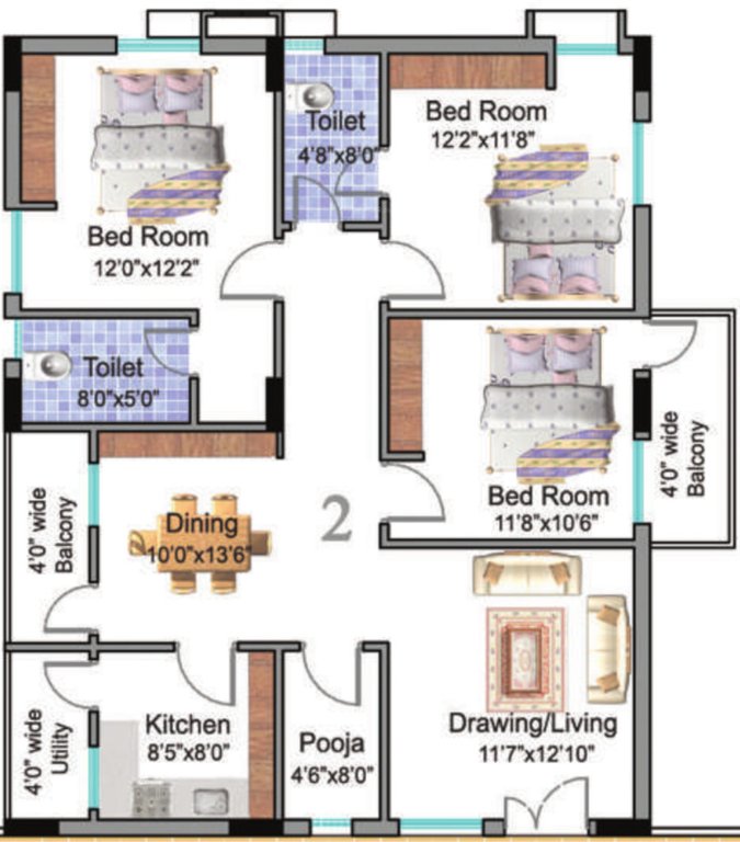  heights Floor Plan Floor Plan