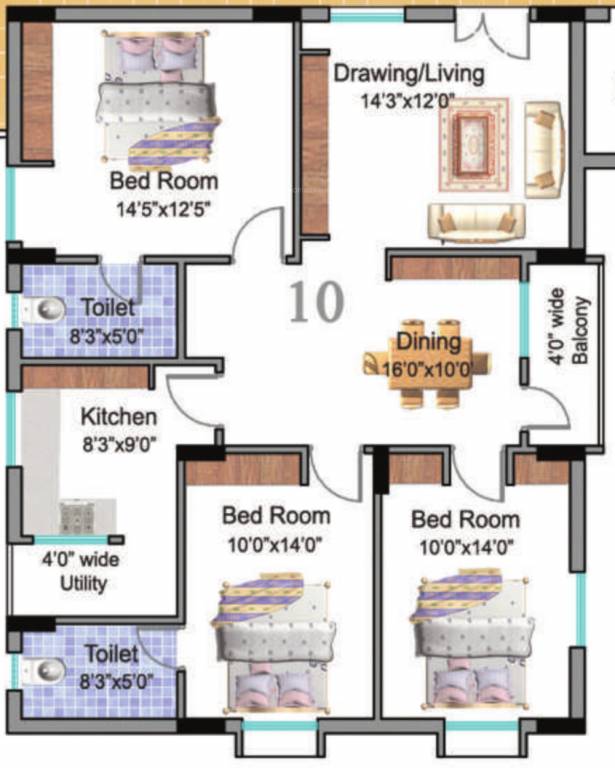  heights Floor Plan Floor Plan