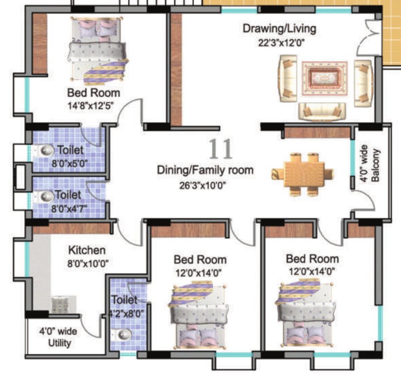  heights Floor Plan Floor Plan
