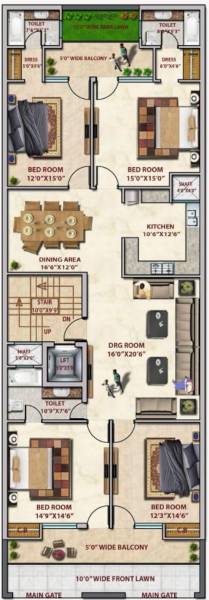  construction-275-sq-yd Floor Plan Floor Plan