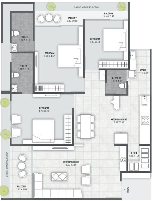  atharva elanza Floor Plan Floor Plan