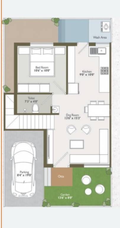 vihar villa Floor Plan Ground Floor Plan