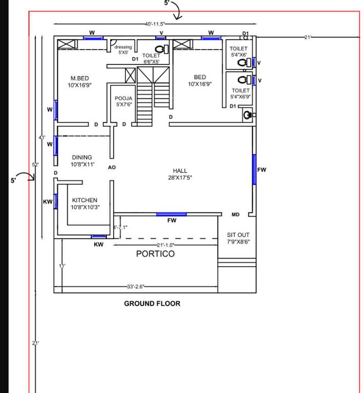  fairland township Floor Plan Ground Floor Plan