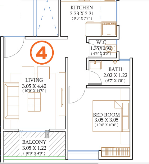  milestone-wing-f Floor Plan Floor Plan