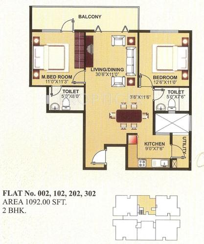 Divya Sannidhi (2BHK+2T (1,092 sq ft) 1092 sq ft)
