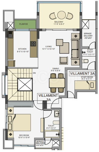 First Floor Plan  the royal ganges 1 phase i Floor Plan First Floor Plan