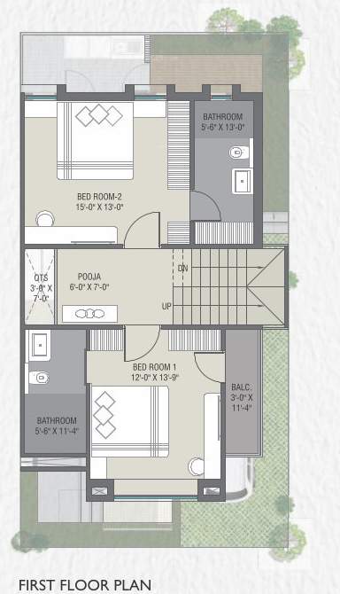  yogi hridyam bungalows Floor Plan First Floor Plan