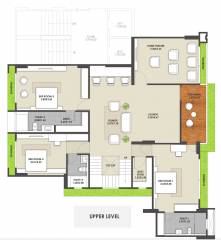 Upper Level Duplex Plan  arcadia-77 Floor Plan Upper Level Duplex Plan