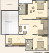 prathyangira Floor Plan Penthouse Floor Plan