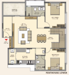 Terrace Floor Plan prathyangira Floor Plan Terrace Floor Plan