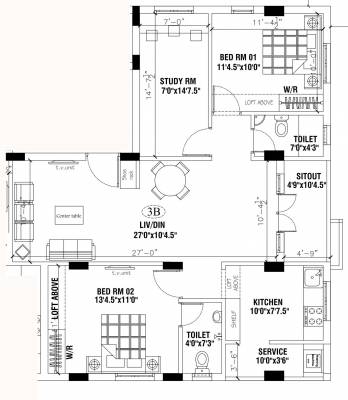  gem-flat Floor Plan Floor Plan