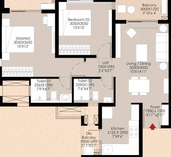  hillside-3 Floor Plan Floor Plan