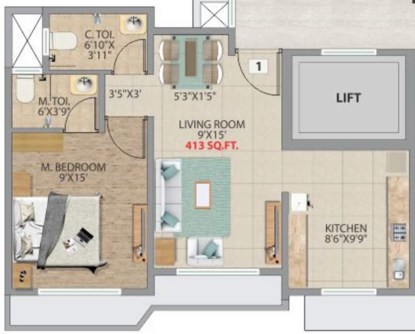  bindra one Floor Plan Floor Plan