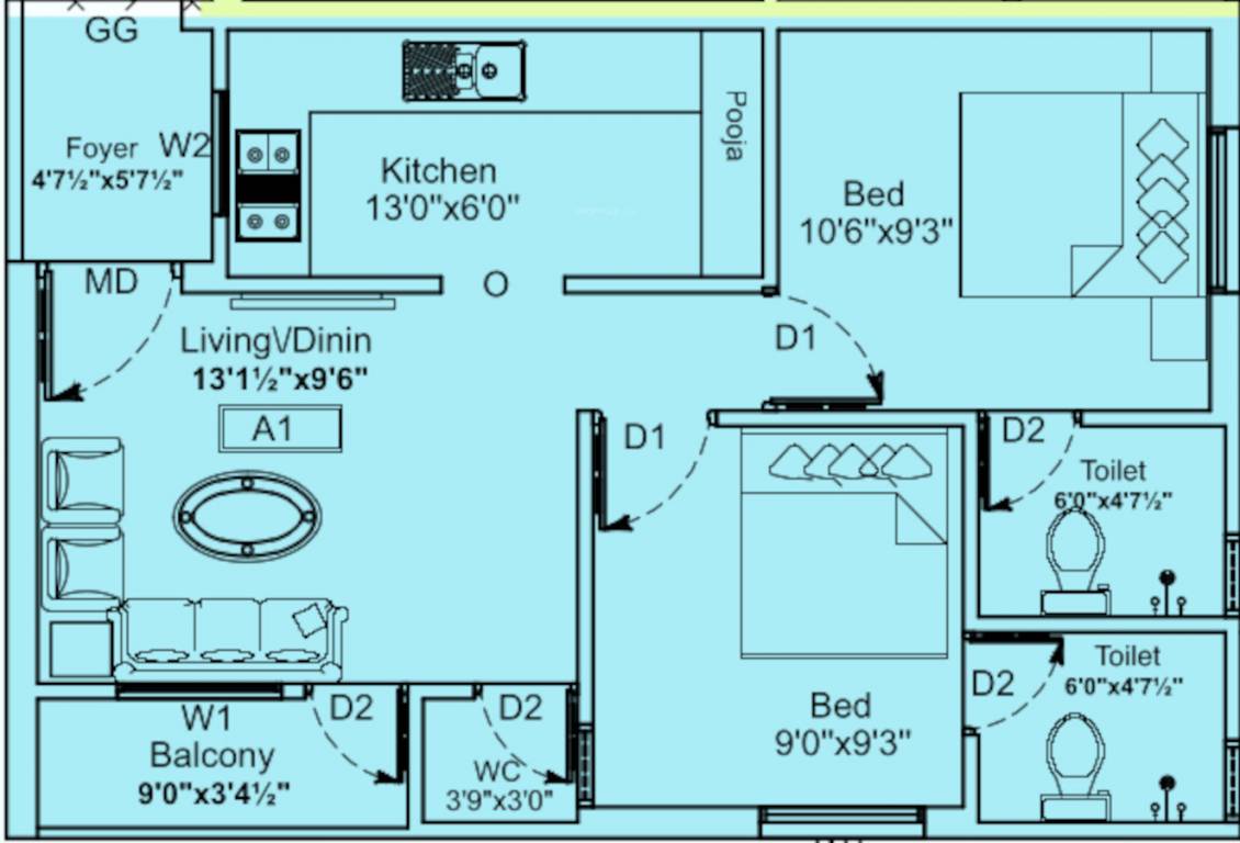  asthalakshmii Floor Plan Floor Plan