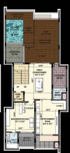 Second Floor Plan purva-tiara Floor Plan Second Floor Plan