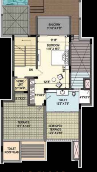Terrace Floor Plan purva-tiara Floor Plan Terrace Floor Plan