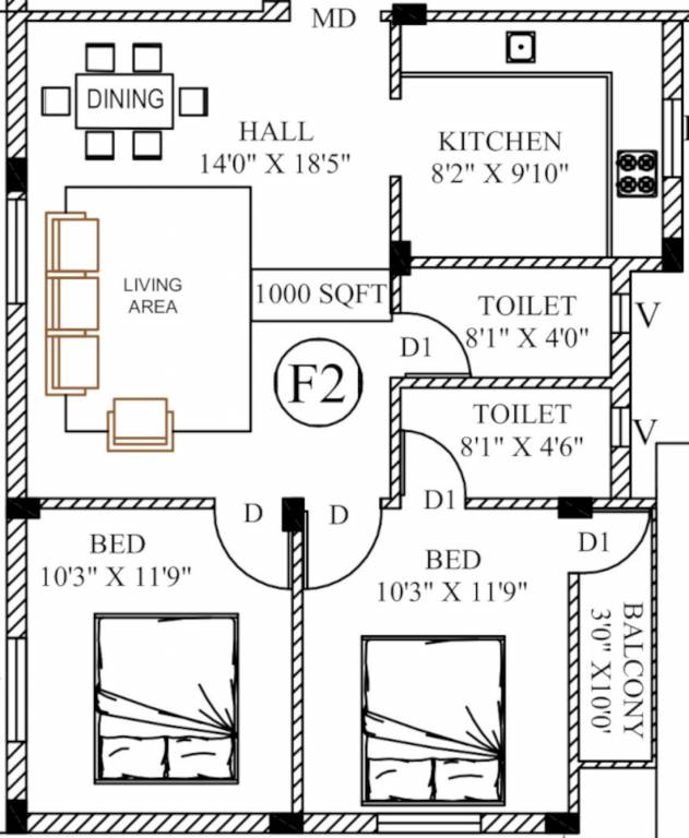  vijaya lakshmi apartment Floor Plan Floor Plan