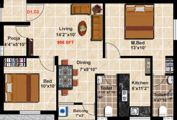 avyaa-block-f Floor Plan Floor Plan