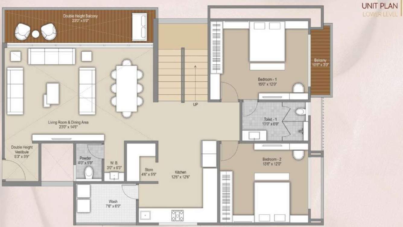  aatman Floor Plan Lower Level Duplex Plan