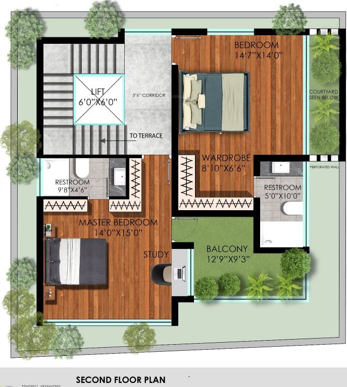  golden sand Floor Plan Second Floor Plan