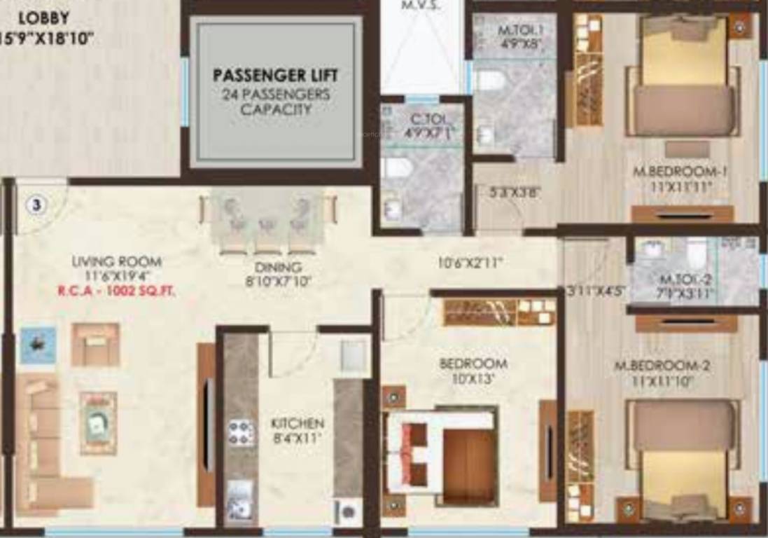  nicco residency Floor Plan Floor Plan