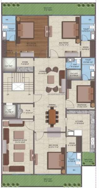  super-luxury-floors Floor Plan Floor Plan
