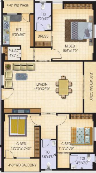 twin-towers Floor Plan Floor Plan