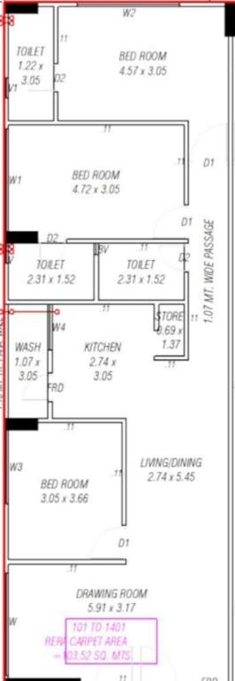  24 carat gold coin apartment Floor Plan Floor Plan