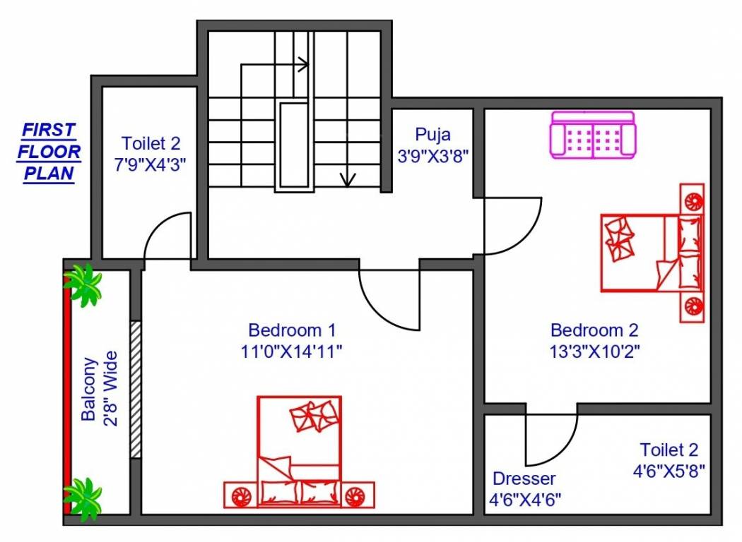 First Floor Plan aarana luxuria Floor Plan First Floor Plan