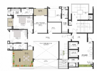  the-sky-bungalows Floor Plan Upper Level Duplex Plan