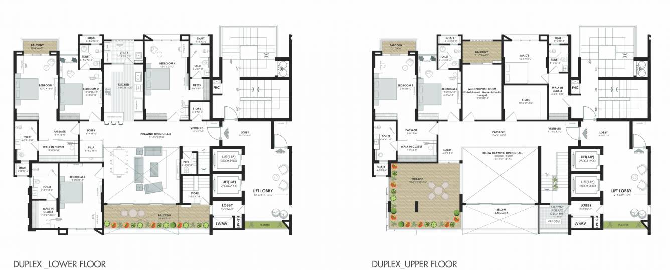 the sky bungalows Floor Plan Floor Plan
