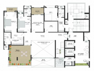  the-sky-bungalows Floor Plan Upper Level Duplex Plan