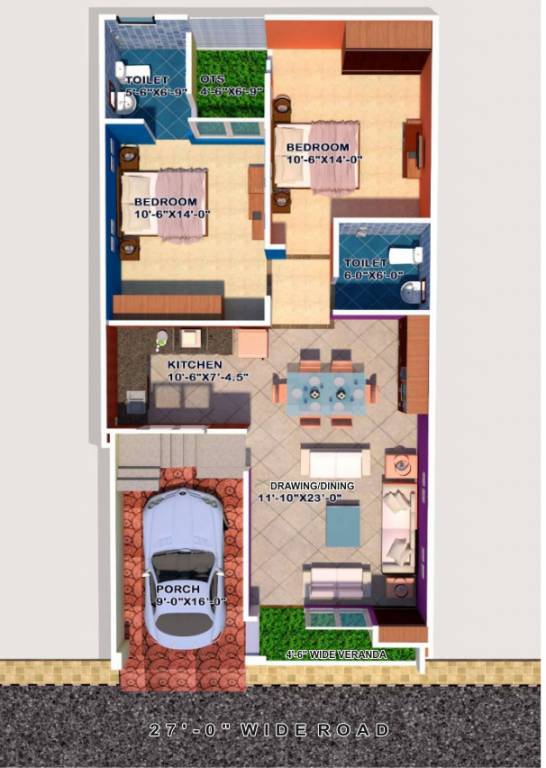  prosperity homes Floor Plan Ground Floor Plan