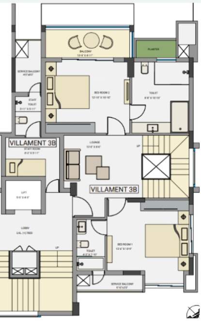 the royal ganges 1 phase i Floor Plan Ground Floor Plan